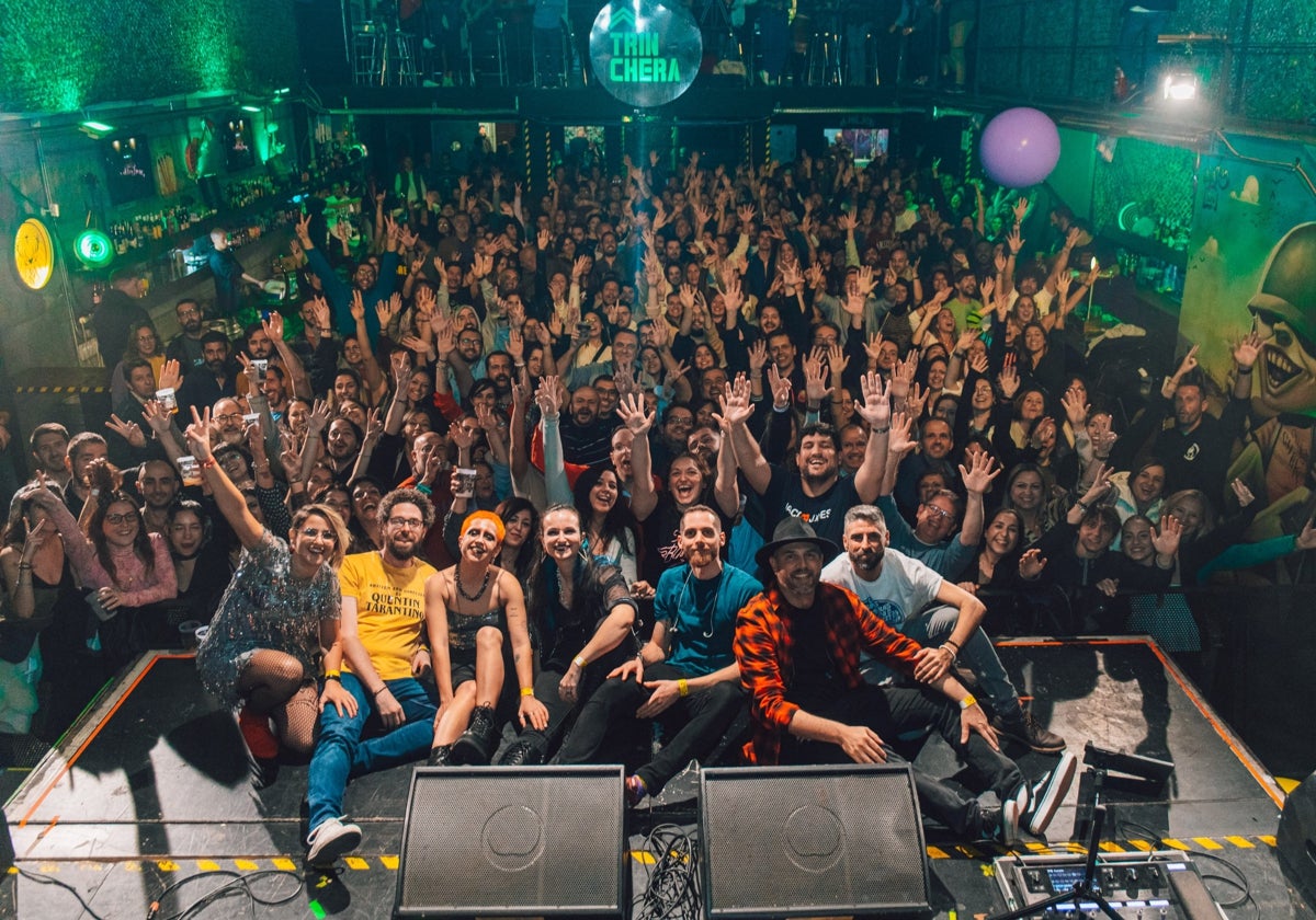 Imagen del último concierto en Málaga de Sombra Doble, en Sala Trinchera, en diciembre de 2023.