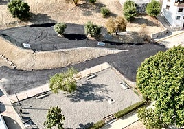 El nuevo aparcamiento en la zona de Huerta Primera, en Cártama Pueblo.