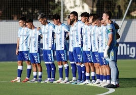 Equipo inicial del Málaga en el primer partido de pretemporada, ante el Antequera.