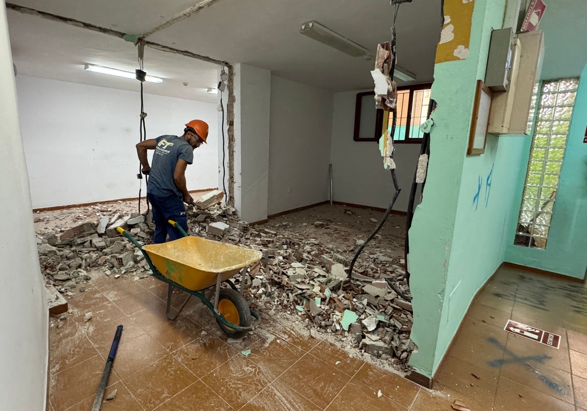 Comienzo de las obras, el pasado mes de octubre.