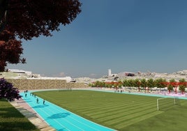 Imagen virtual del proyecto del velódromo facilitada por el Ayuntamiento de Estepona