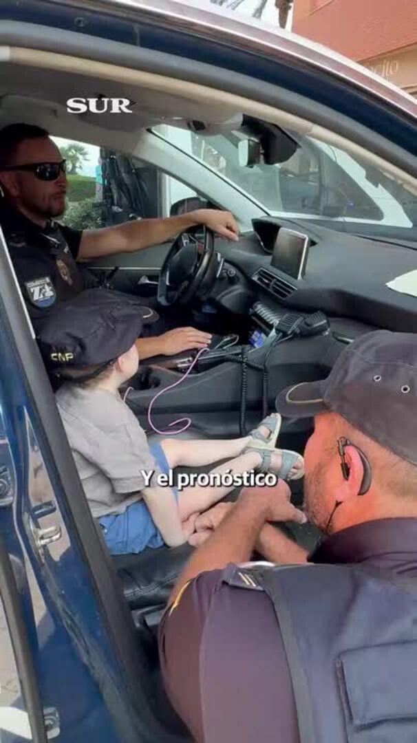 Homenaje de la Policía a un niño con una enfermedad rara