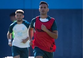 Luismi, en un entrenamiento reciente.