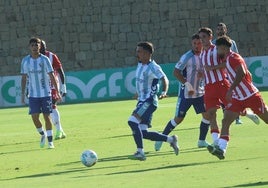 Joaquín Muñoz, en el amistoso ante el Almería.