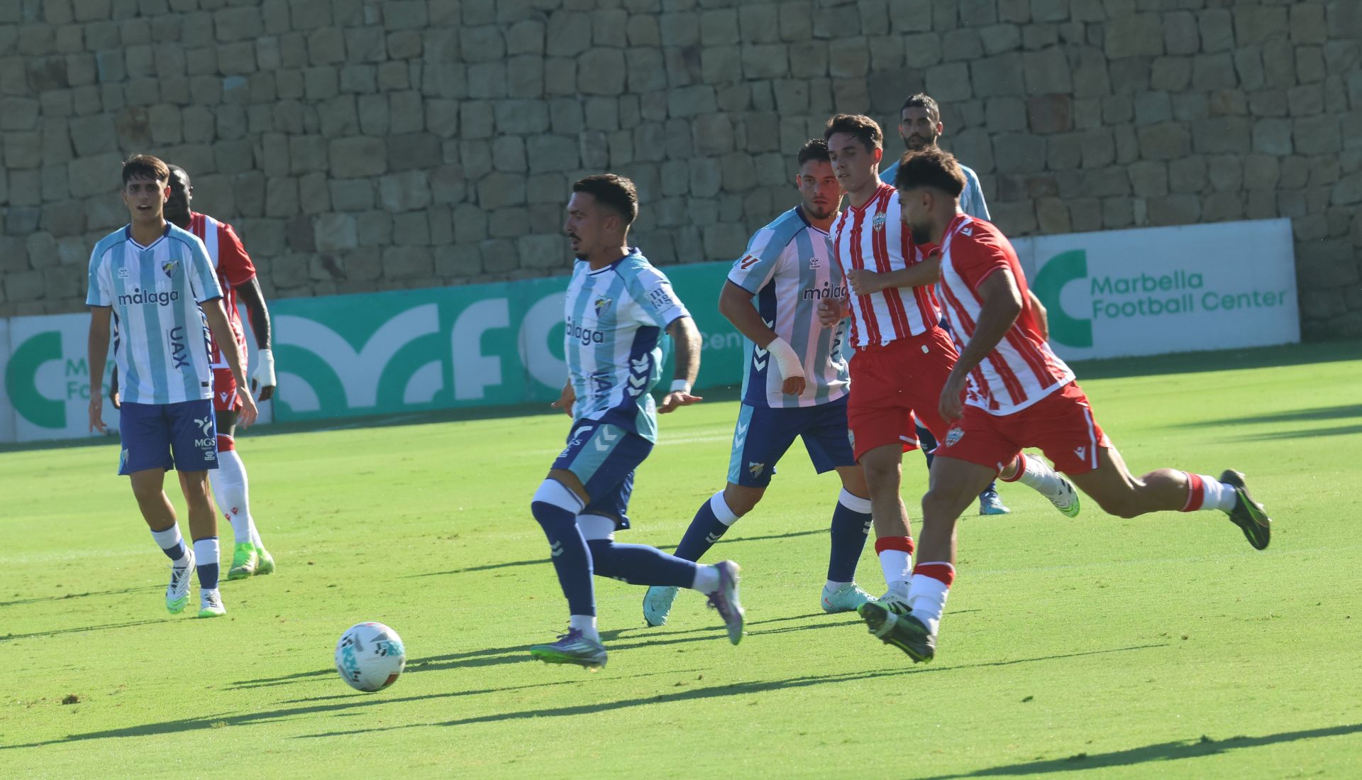 El amistoso Almería- Málaga, en imágenes