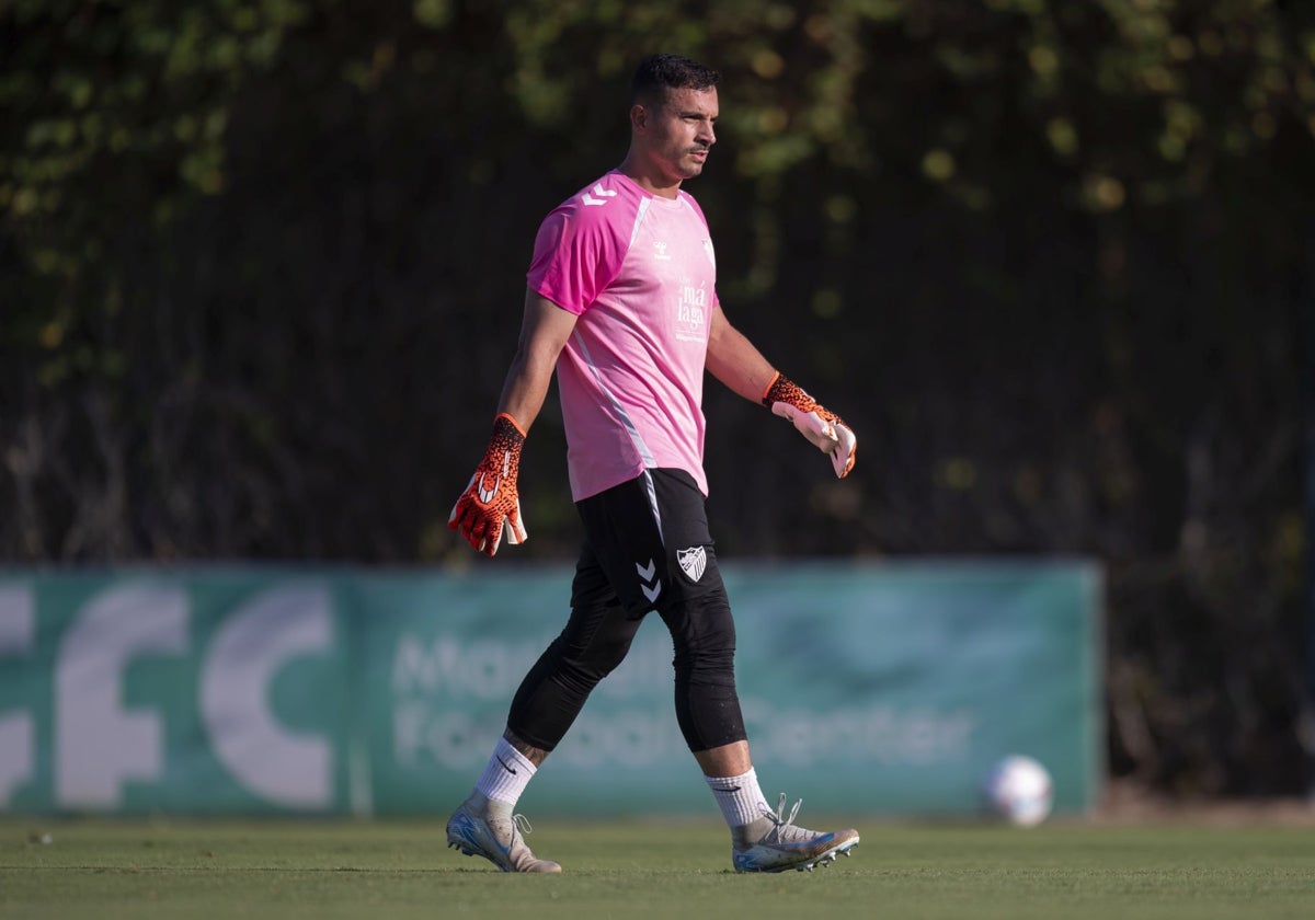 Alfonso Herrero, durante la concentración de Estepona.