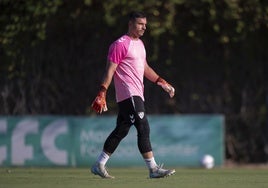 Alfonso Herrero, durante la concentración de Estepona.