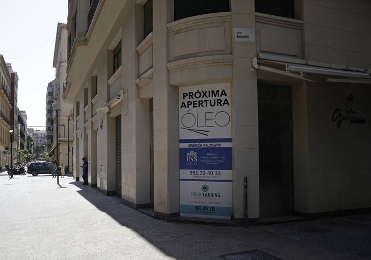 Fachada del local que ocupará Óleo, en la calle Casas de Campos.