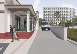 Recreación de las Urgencias, en el Hospital Marítimo.