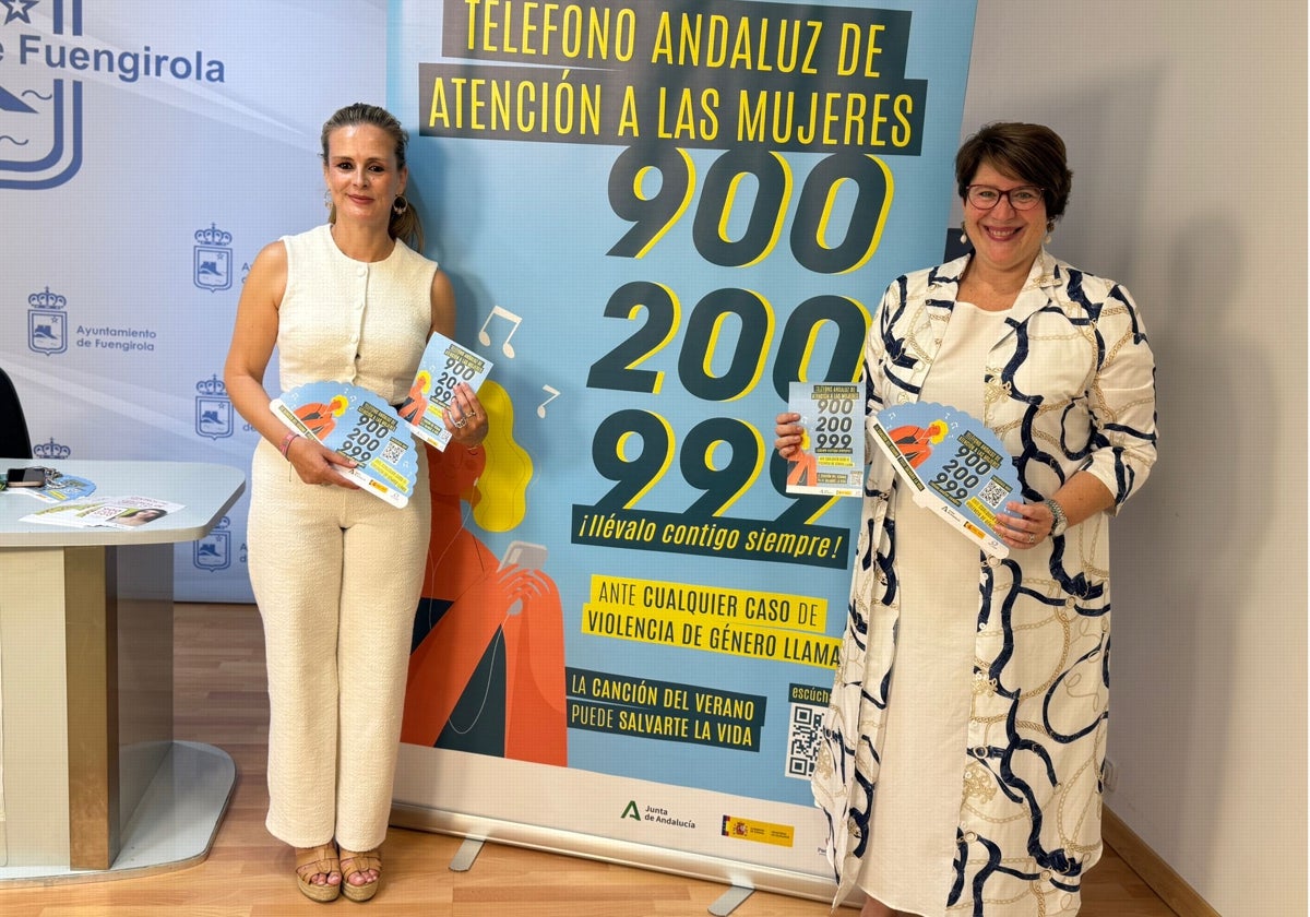 La coordinadora del IAM en Málaga, Remedios Cueto, y la edil de Familias, Igualdad y Bienestar Social, Cristina Bornao.