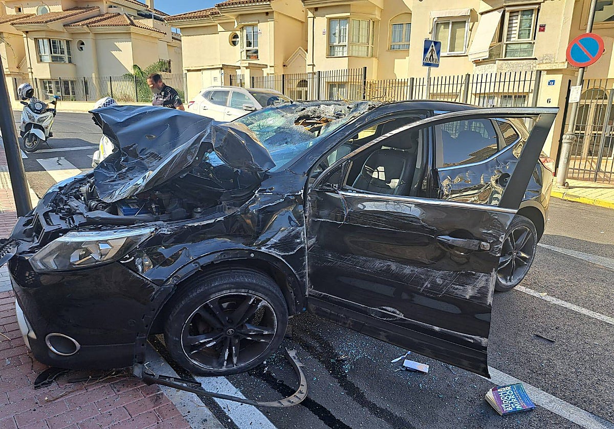 Un accidente de tráfico en Mijas permite capturar a un británico con armas