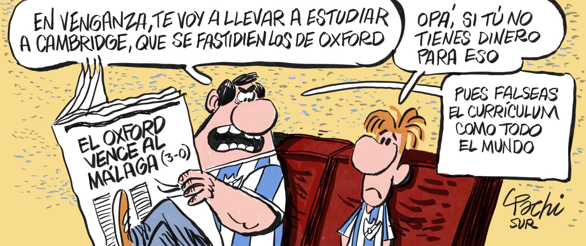 La actualidad deportiva de este mes de agosto, en las viñetas de Pachi