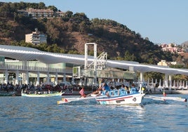 Imagen del puerto durante la disputa de la prueba.