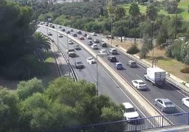 Imagen de esta tarde de las cámaras de la DGT