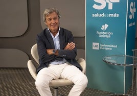 Enrique Aguado, durante la entrevista en SUR