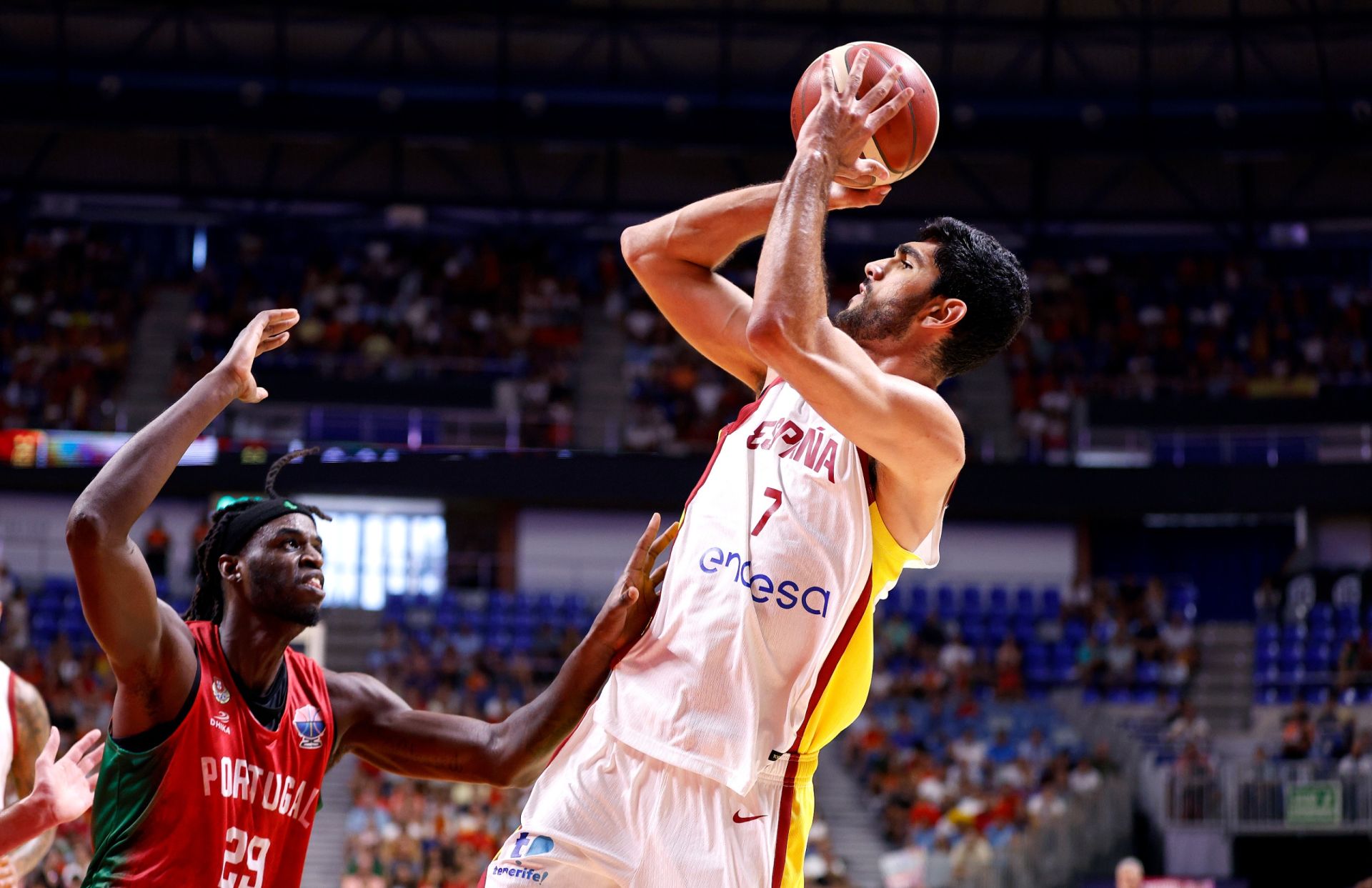 El España - Portugal en Málaga, en imágenes