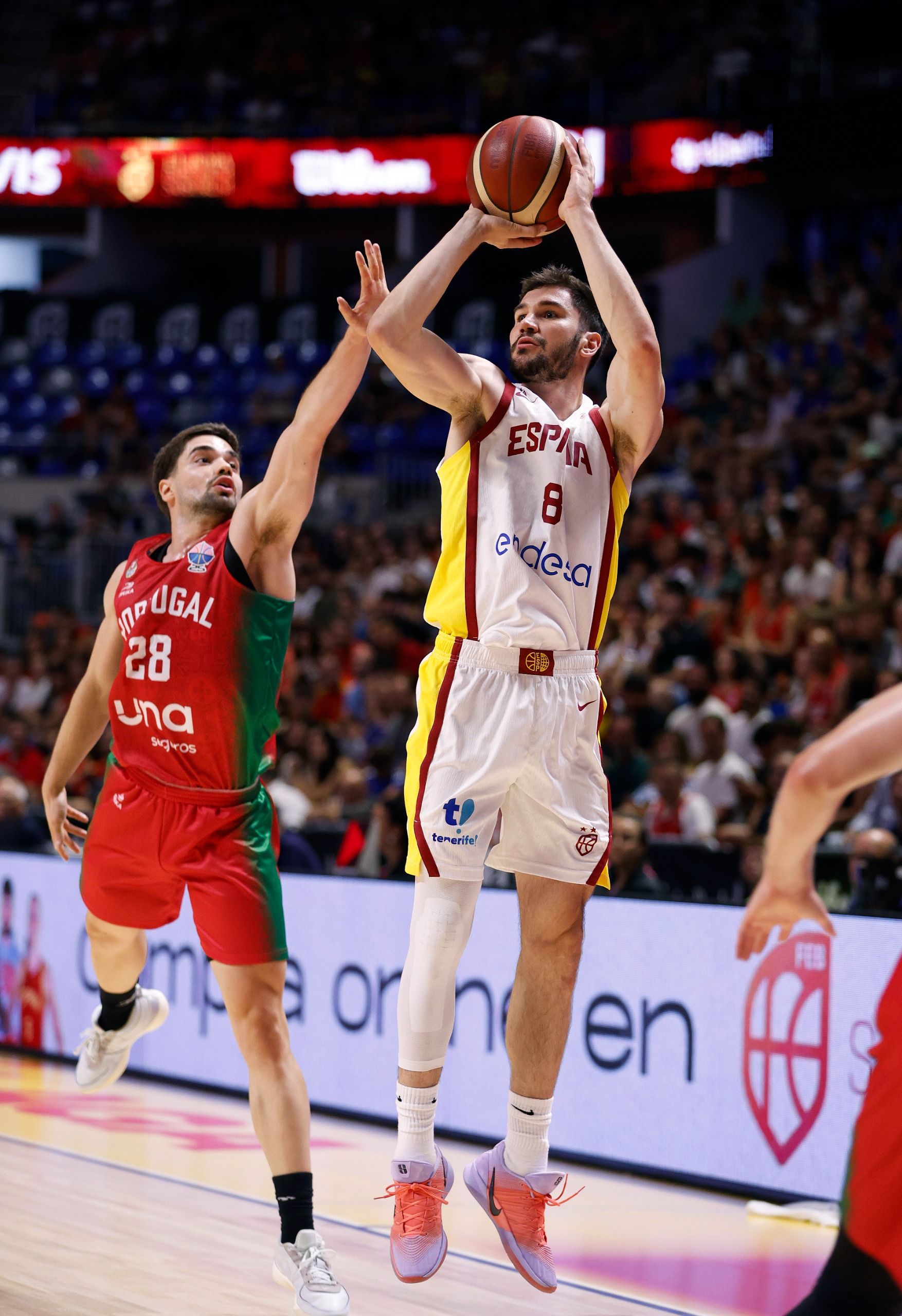 El España - Portugal en Málaga, en imágenes