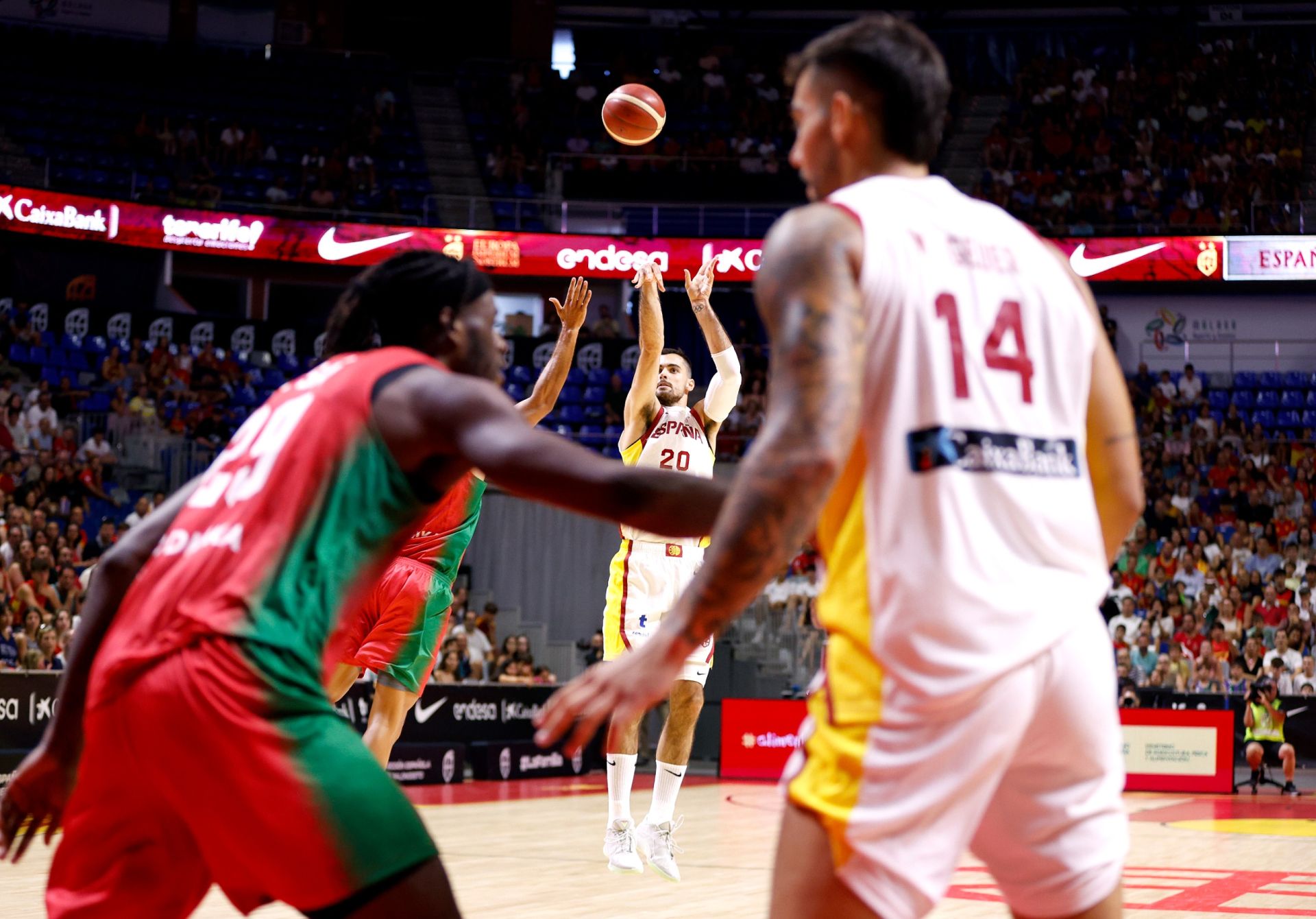 El España - Portugal en Málaga, en imágenes