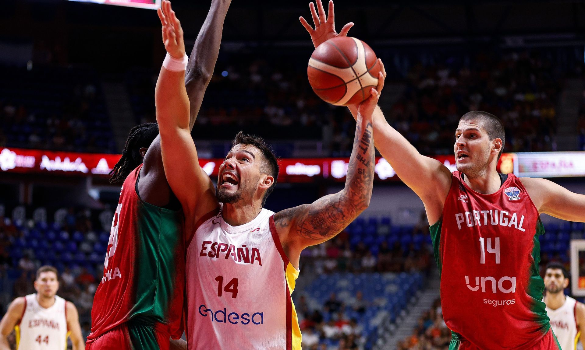 El España - Portugal en Málaga, en imágenes