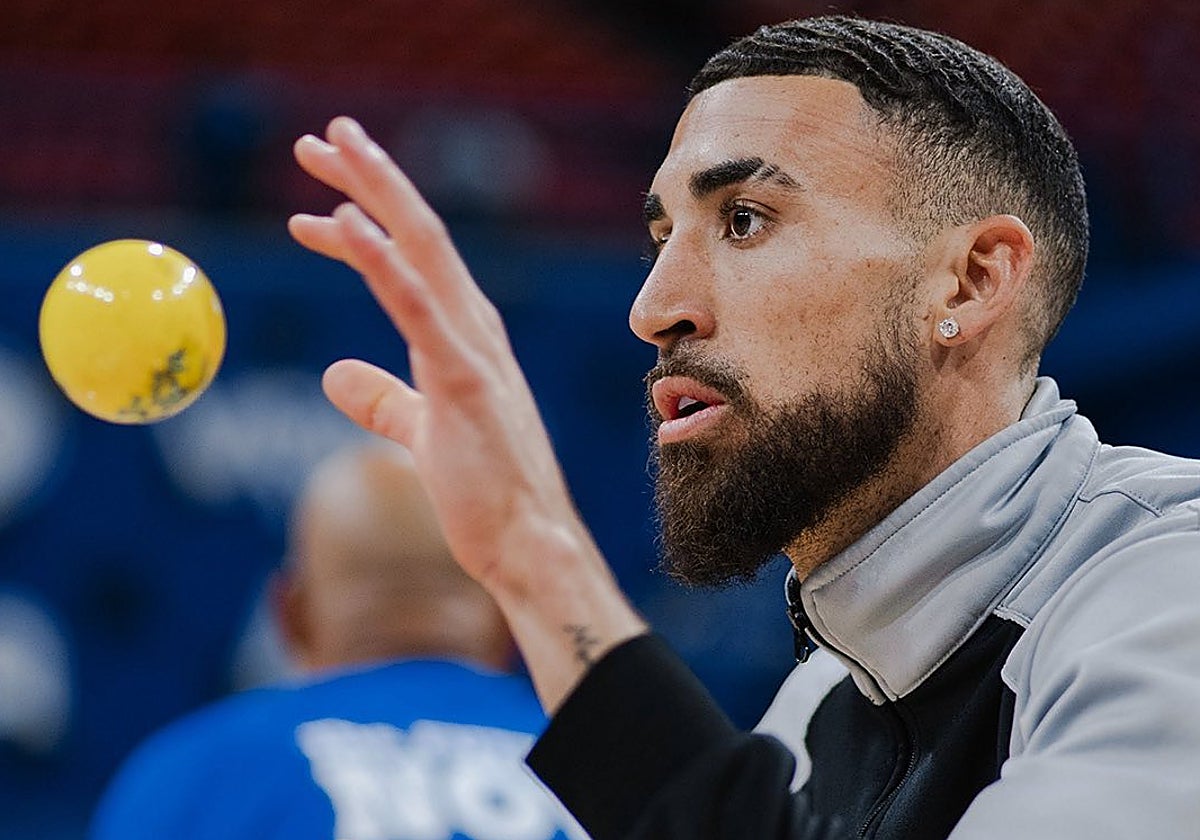 Chris Duarte, durante un calentamiento.