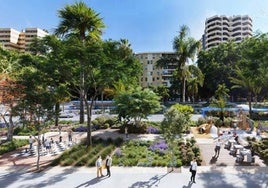 Recreación del proyecto para renovar las aceras de la avenida de Andalucía.