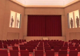 Recreación de cómo quedará el interior del Teatro Torcal