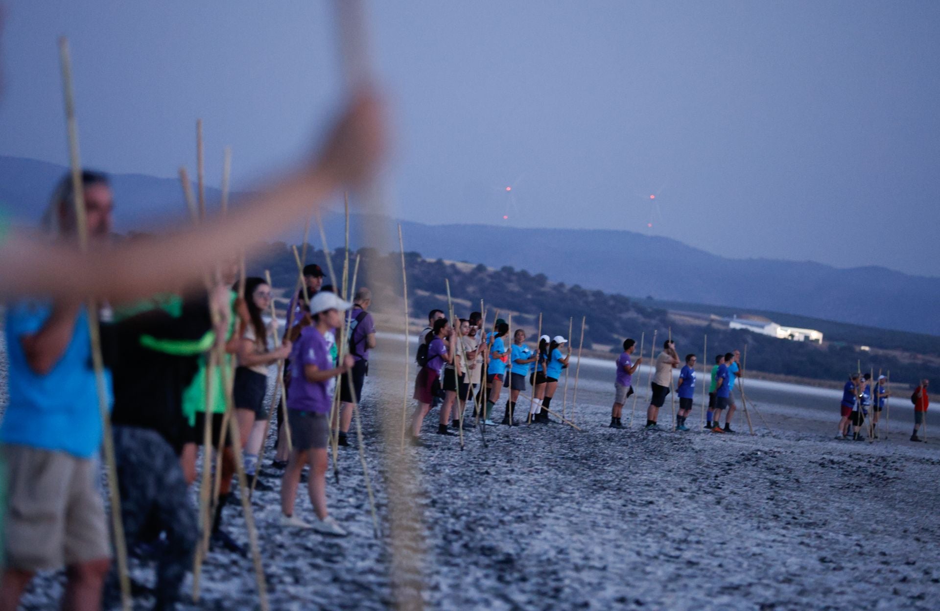 Vuelve el anillamiento de flamencos a Fuente de Piedra tras años de sequía