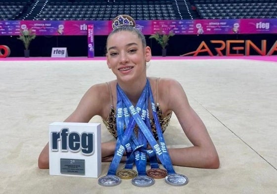La malagueña lleva años acumulando medallas nacionales.