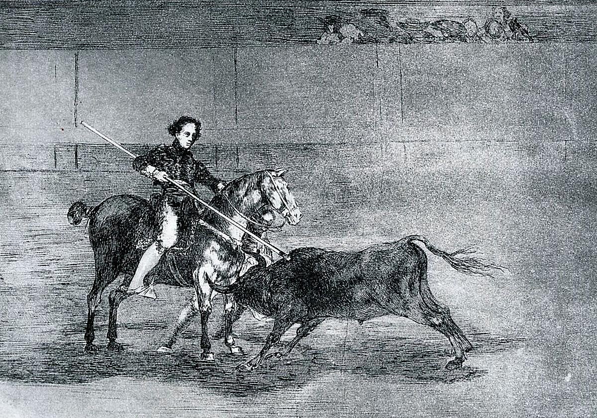 La pajuelera, en la Tauromaquia de Francisco de Goya.