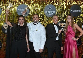Protagonistas. Sandra García-Sanjuán, Ignacio Maluquer, Javier Banderas y Nicole Kimpel.