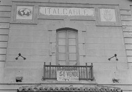 Fachada del edificio de Italcable en 1974.