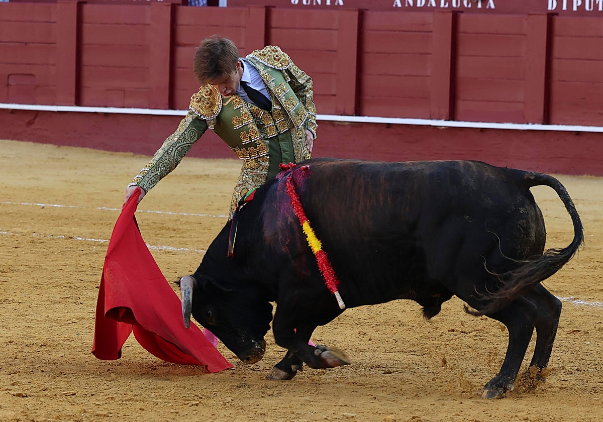 El malagueño Manolo Martínez, el pasado domingo, en La Malagueta.