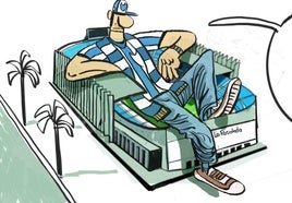 La actualidad deportiva de este mes de agosto, en las viñetas de Pachi
