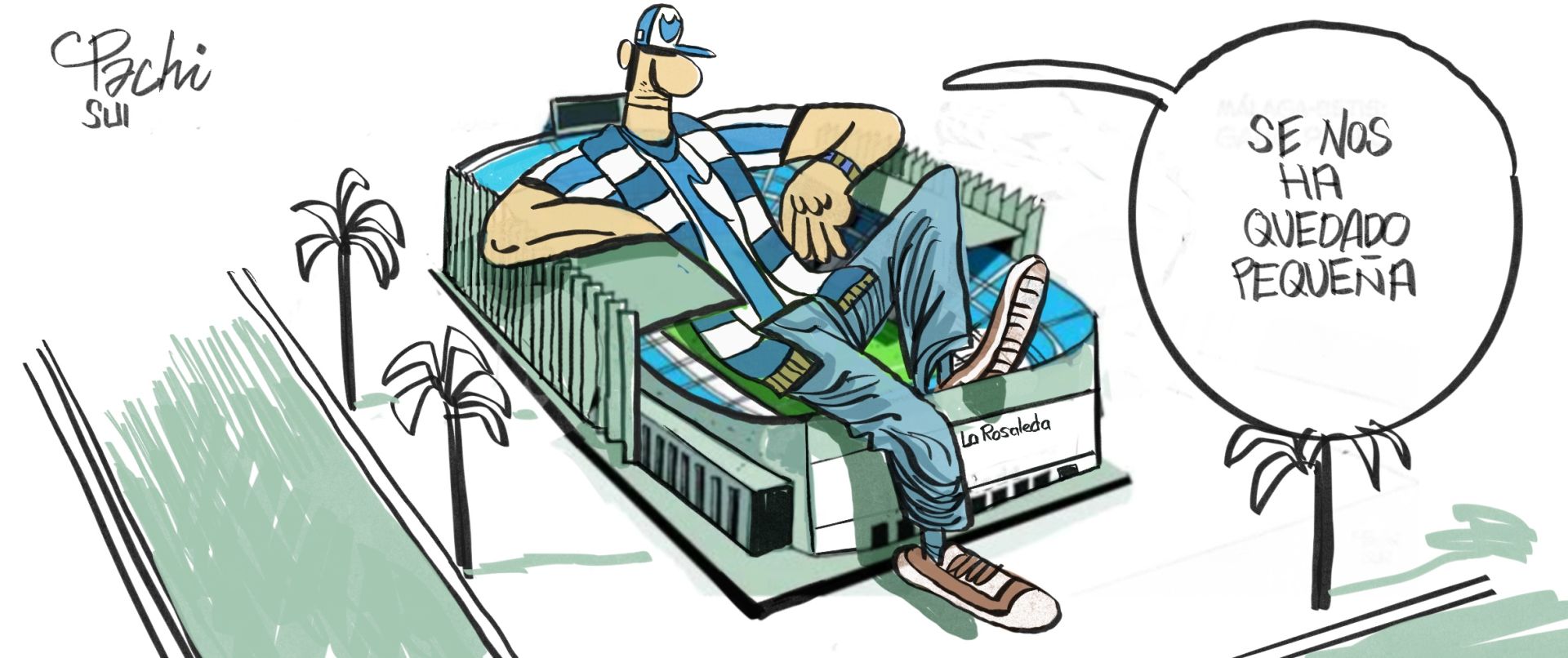 La actualidad deportiva de este mes de agosto, en las viñetas de Pachi