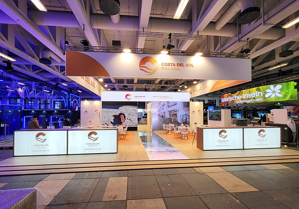 Vista del expositor de la Costa del Sol en la ITB de Berlín.