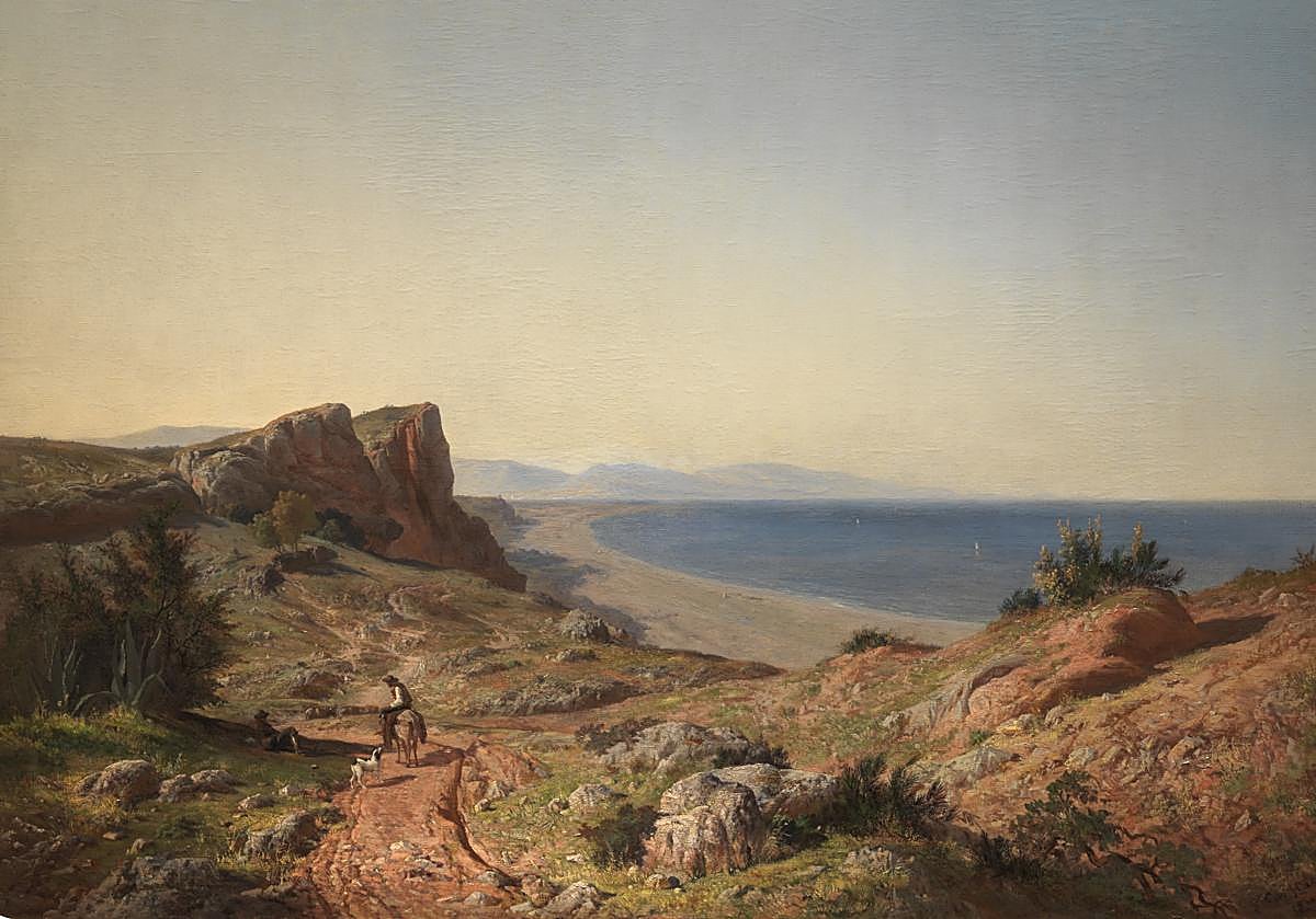 La costa de Torremolinos, por Carlos Haes (1860).