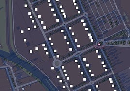 Mapa de las casetas de la Feria de Málaga 2025 en el Cortijo de Torres