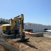 Obras del nuevo parque comercial.