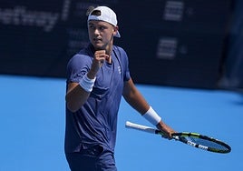 Holger Rune, número uno danés, en el Masters 1.000 de Cincinnati esta semana.