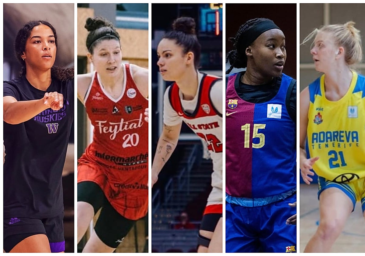 Los nuevos fichajes: Tayra Eke, Camille Zimmerman, Estel Puiggros, Sokhna Bintou y María Roters.
