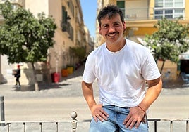 Fran Perea, ayer en su entrevista con SUR.