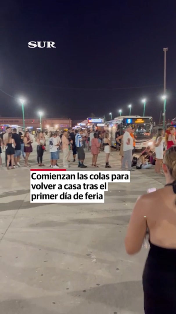 Primeras colas para volver a casa en la feria del Real