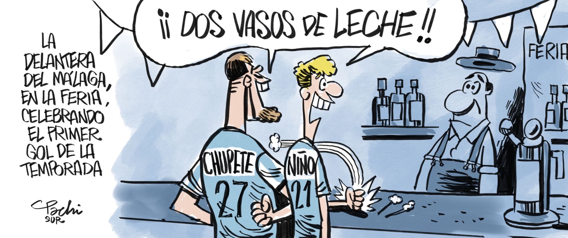 La actualidad deportiva de este mes de agosto, en las viñetas de Pachi