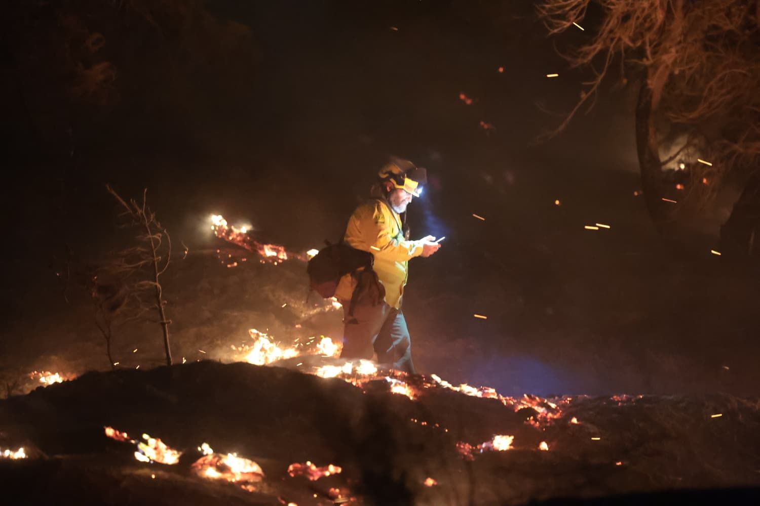 Incendio forestal en el Cerro de la Tortuga de Málaga capital