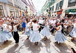 Verdiales en la Feria del Centro de Málaga.