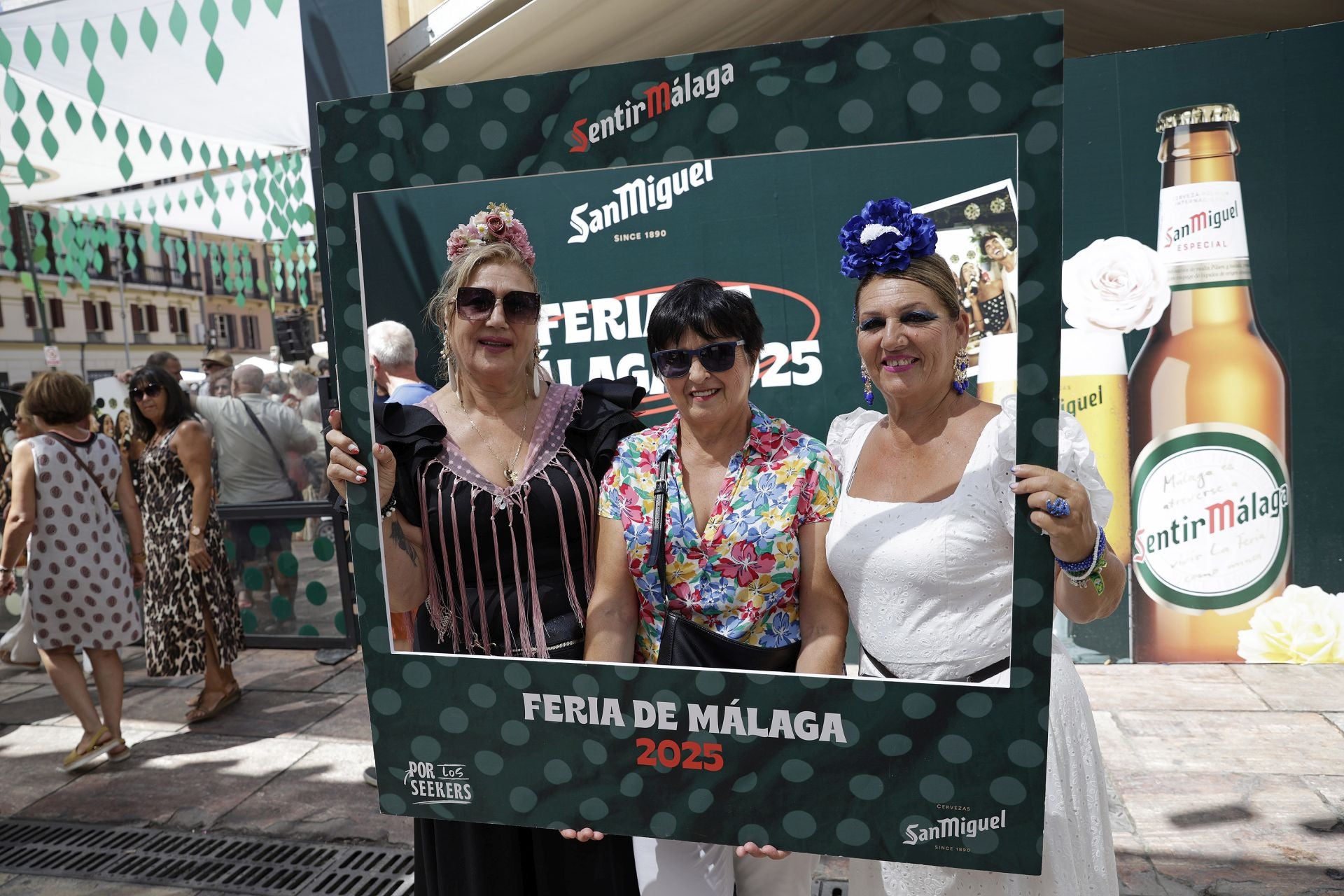 María Mercedes Garrido, Concepción Garrido y Mari Carmen López.