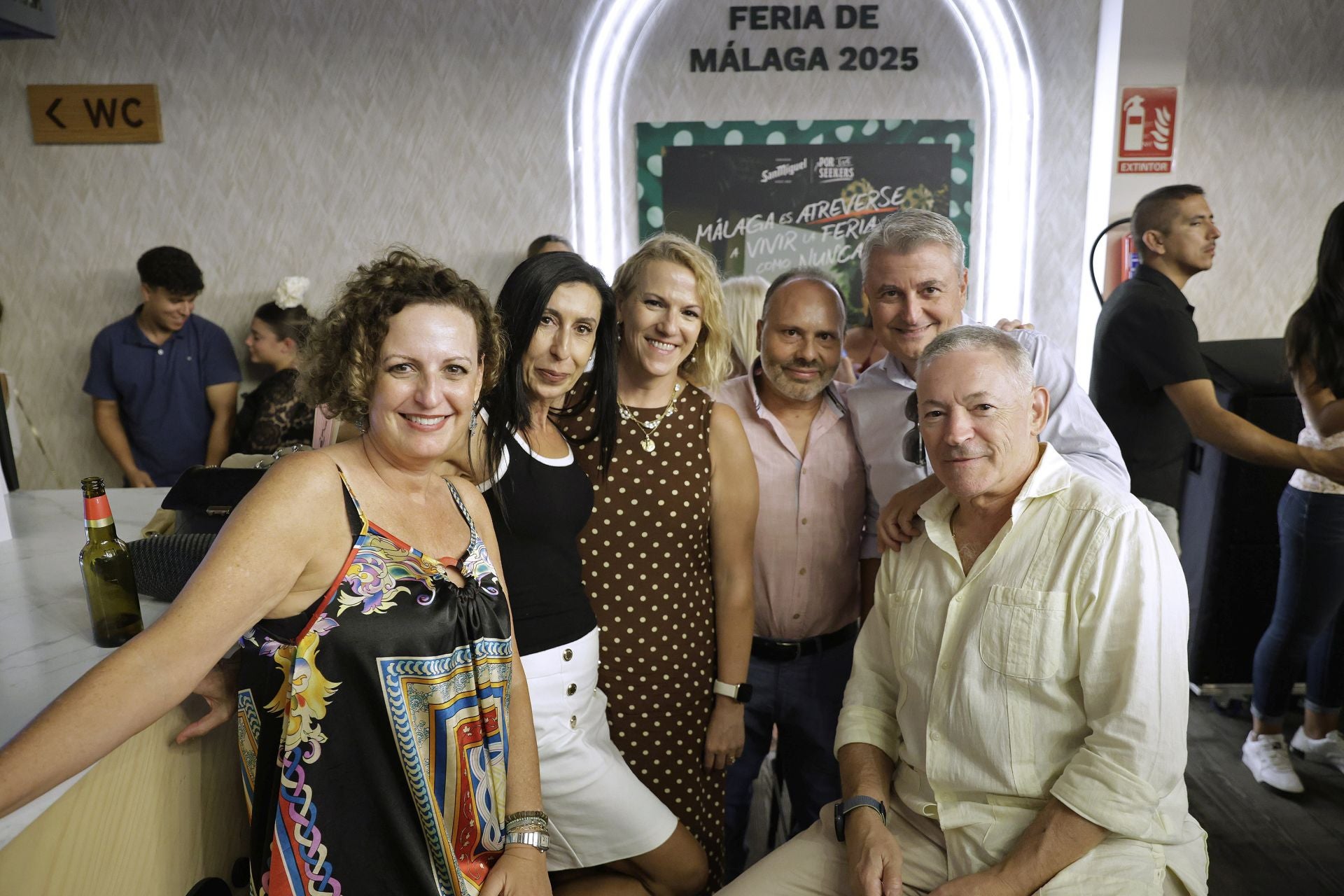 Silvia González, Lola Macías, Sonia Bueno, Francisco Godoy, Francisco González y Carlos Gabari.