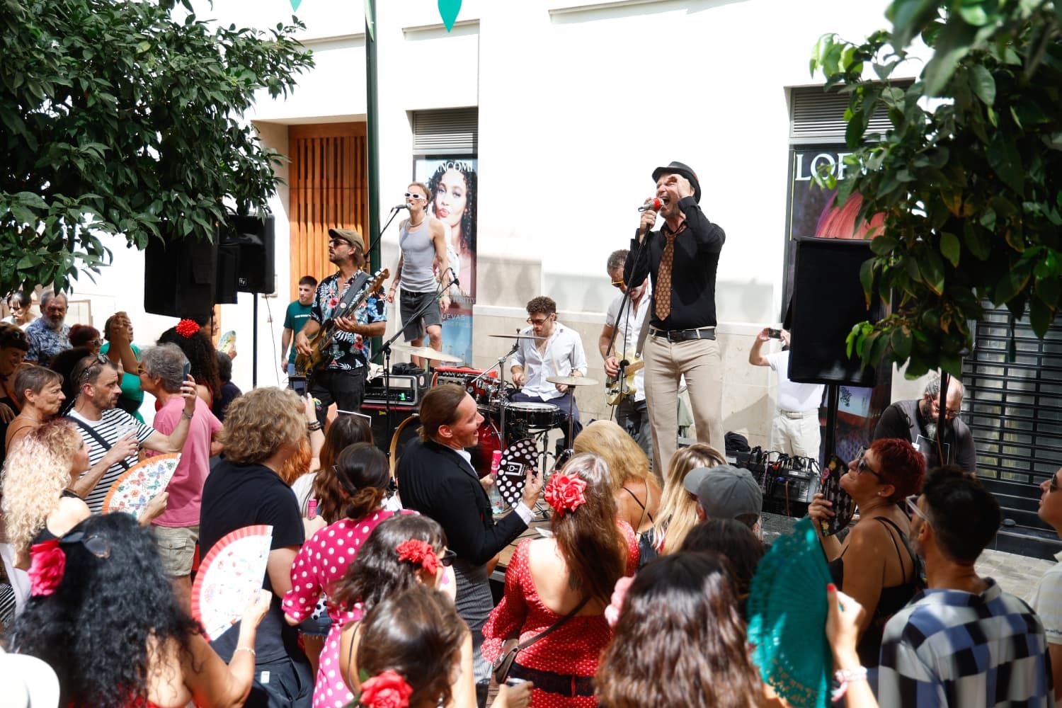 Ambiente del Centro en la última jornada de feria