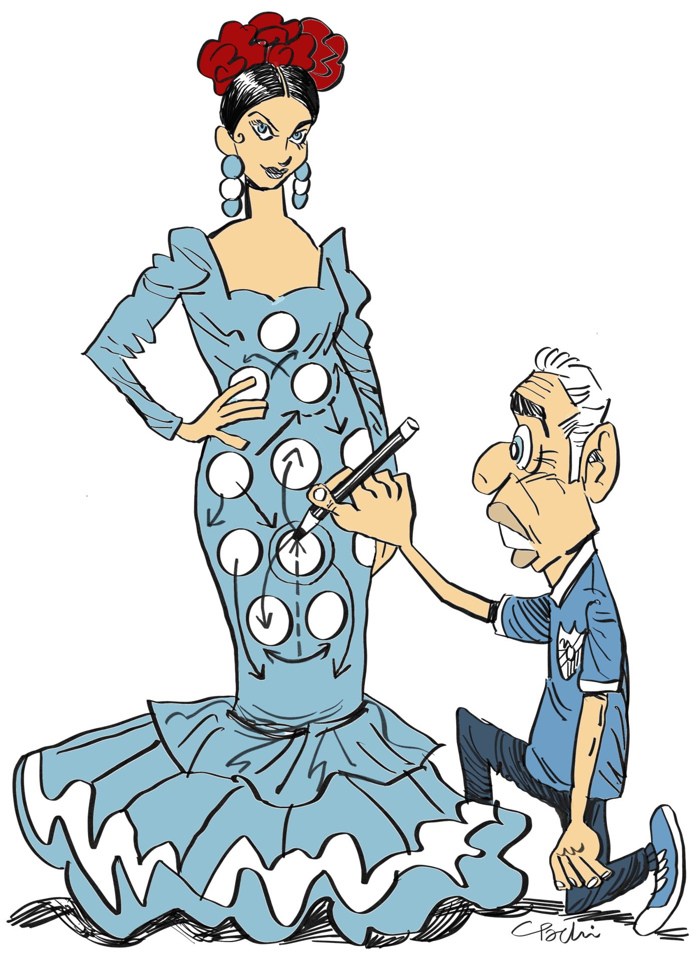 La actualidad deportiva de este mes de agosto, en las viñetas de Pachi