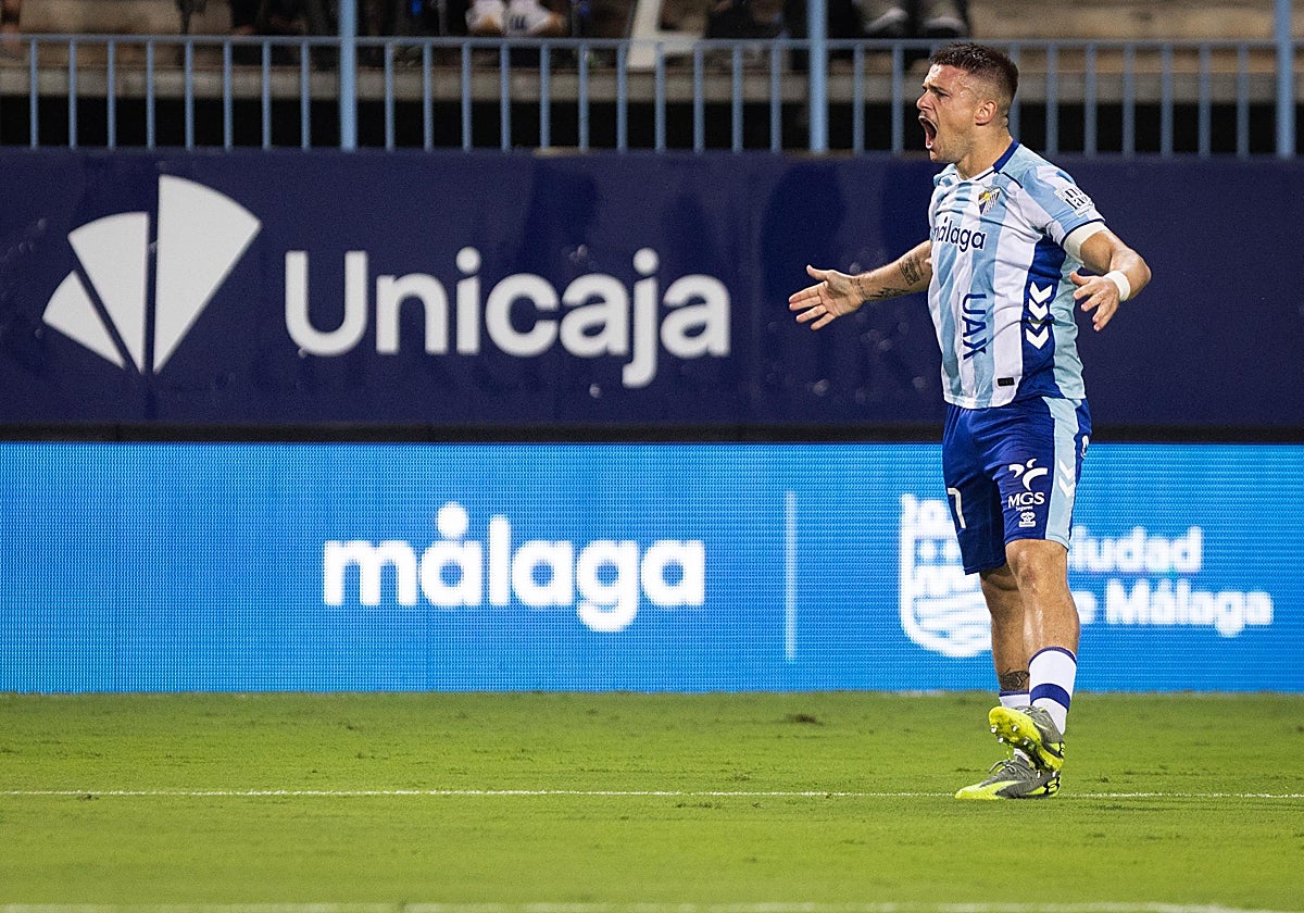 Rafa celebra con rabia su gol decisivo.